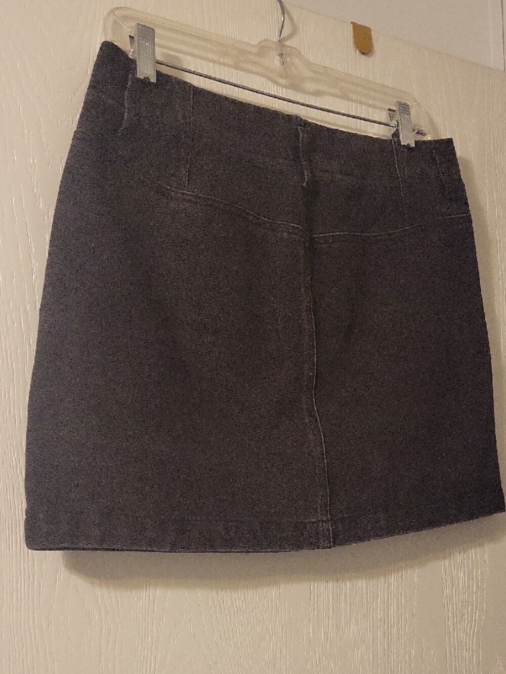 NWT Saltwater LUXE Black Button-Front Denim Mini Skirt - Picture 7 of 8